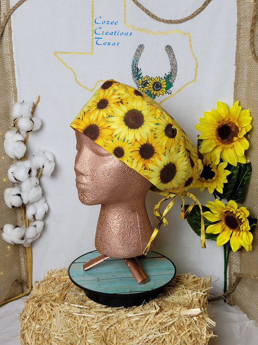 CCT Scrub Cap Sunflowers