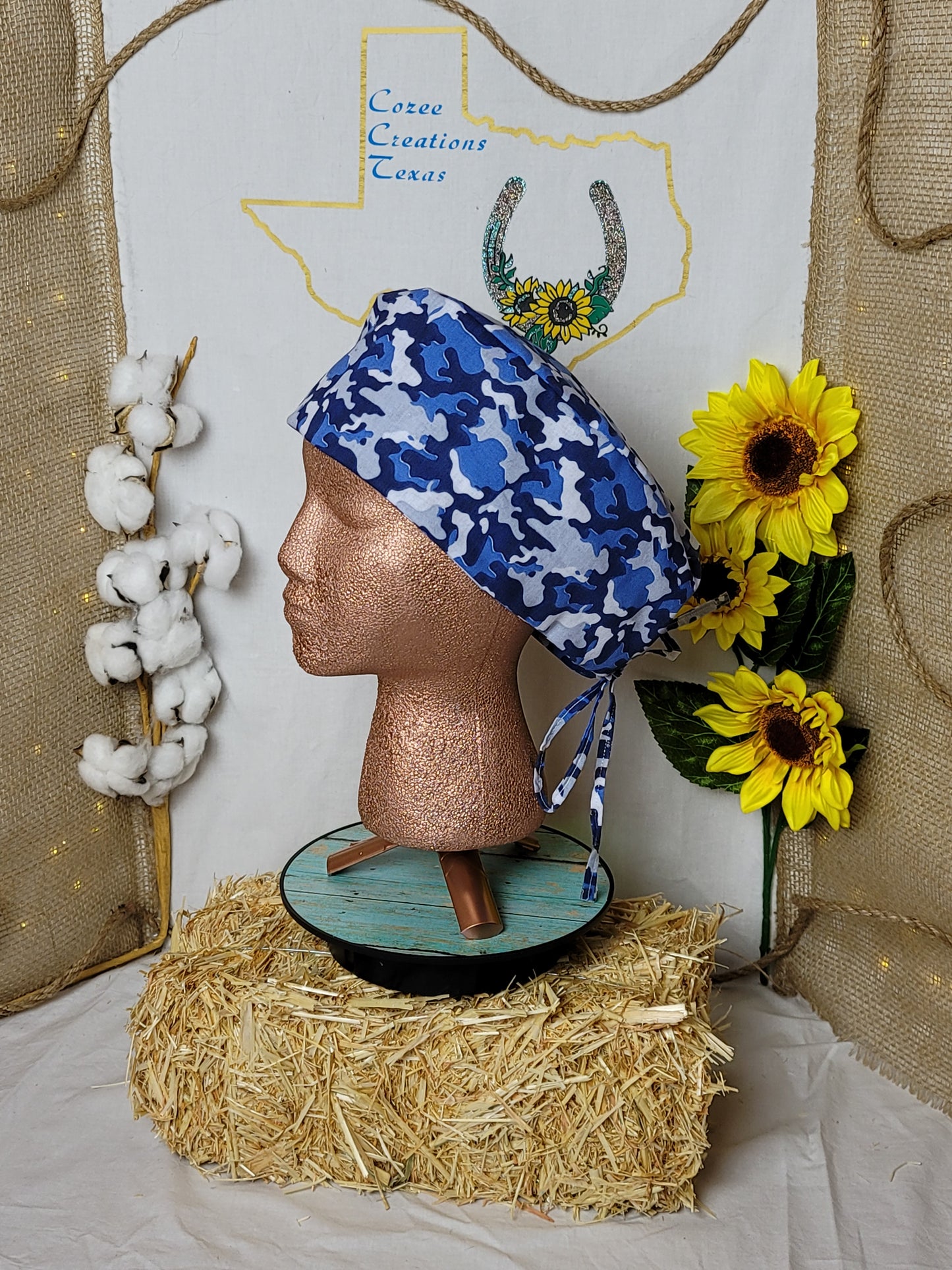 CCT Scrub Cap Blue Camo