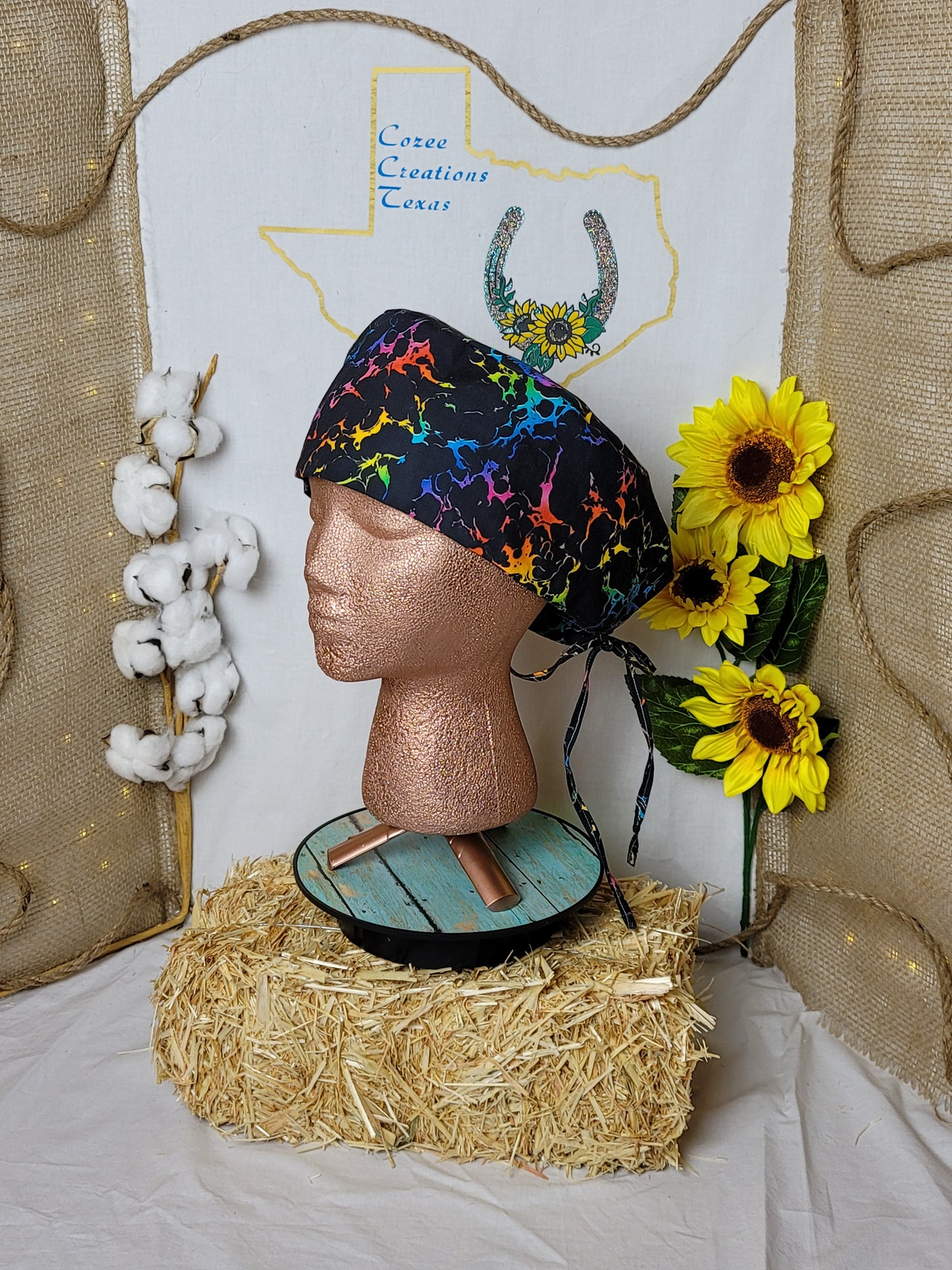 CCT Scrub Cap Neon Splash